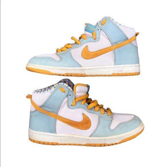 VINTAGE 2003 Nike Dunk High 'Shima Shima' Gold Wave Size 10.5 - Picture 1 of 16